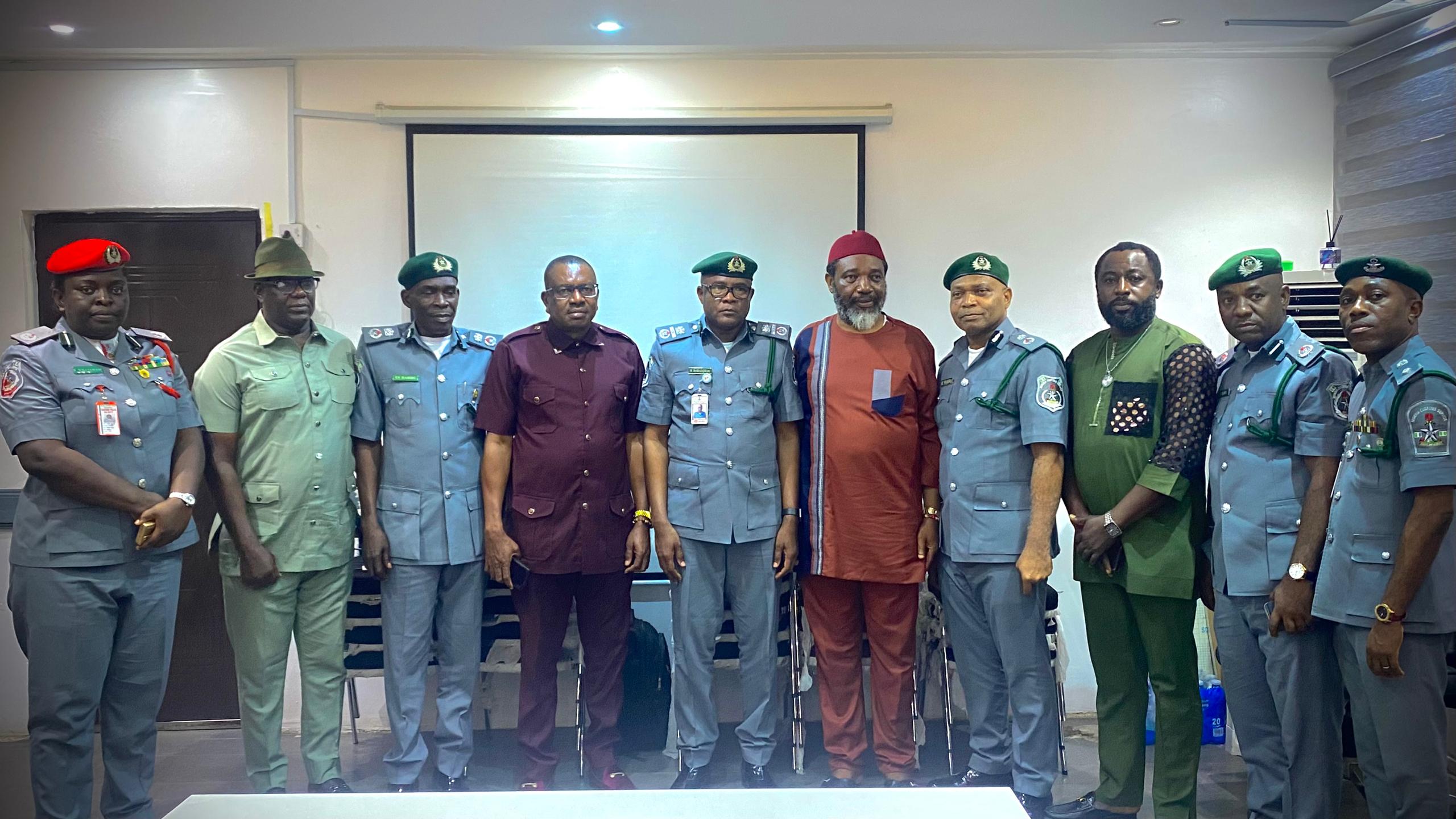 NPMA President and team's Courtesy visit to ACG zone A, Nigeria Customs, Lagos